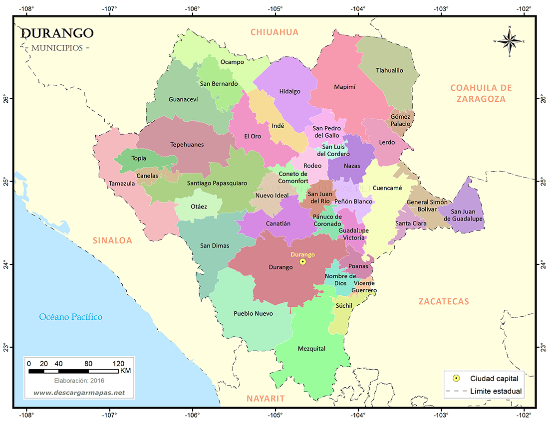 ¿cuántos Municipios Hay En El Estado De Durango