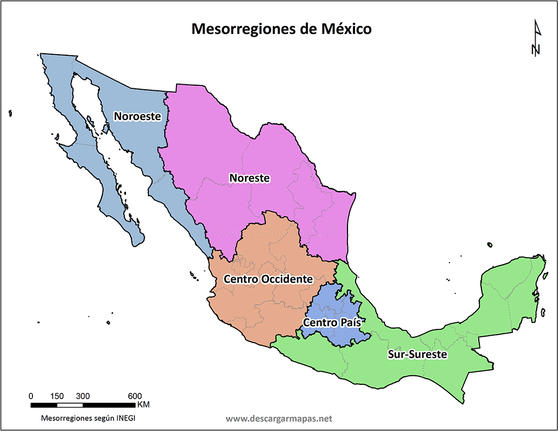 Mapa De Zonas Economicas De Mexico